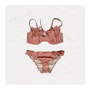 Shade & Shore | Underwire Bikini Top with Ruffle Bottom | XL